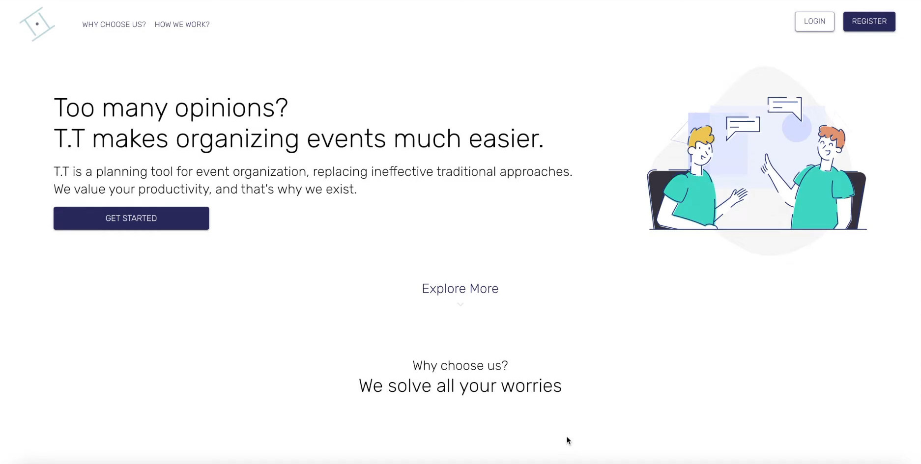 T.T - Event Planning App